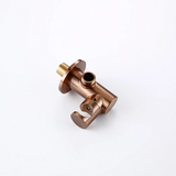 Double colonne de douche encastrée or rose brossé