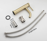 Mitigeur de salle de bain or brossé