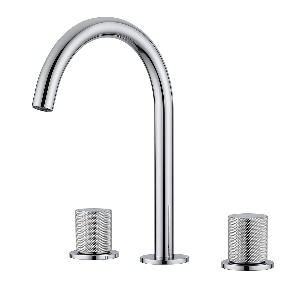 Robinet de salle de bain chromé