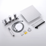 Colonne de douche encastrée chrome