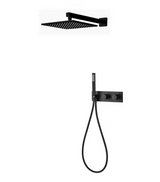 Colonne de douche encastrée noir mate