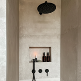 Colonne de douche encastrée noir mate