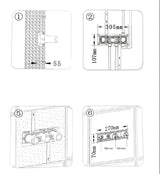 Colonne de douche encastrée gris brossé