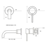 Mitigeur encastré chromé