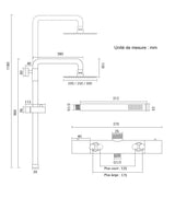 Colonne de douche chromée