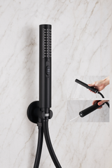 Colonne de douche encastrable noir mat