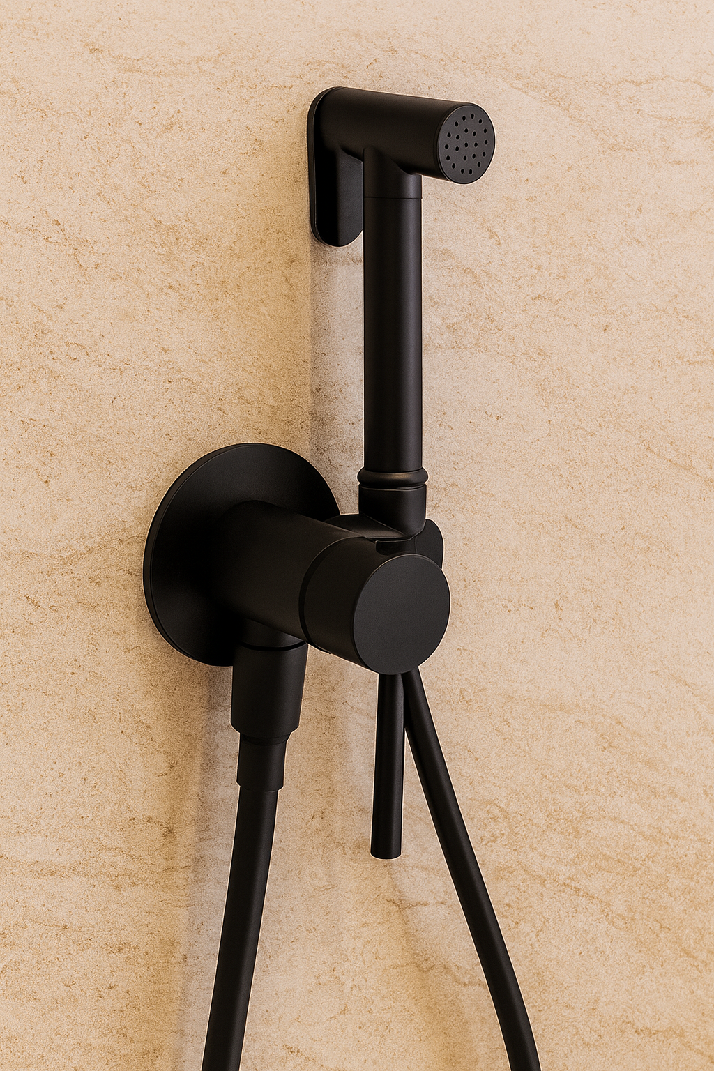 Douchette à main noir mate