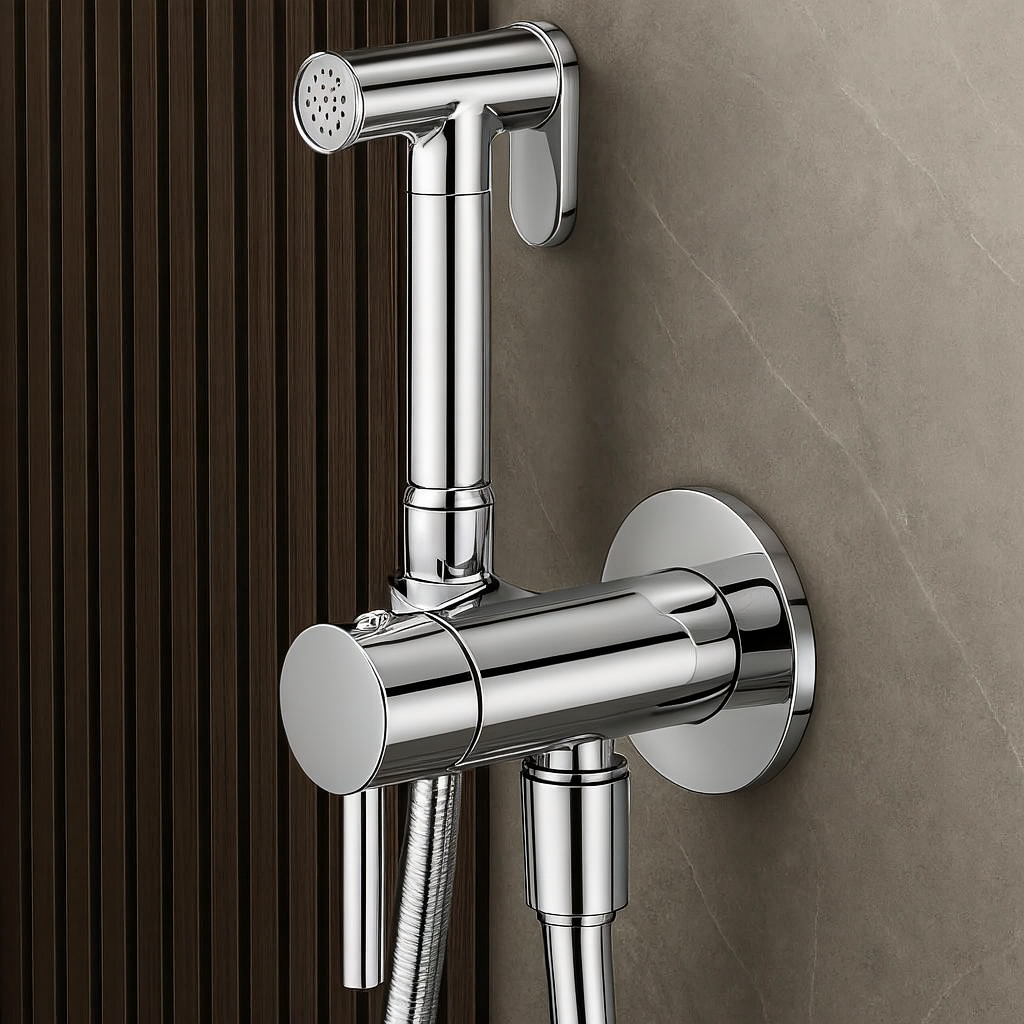 Douchette hygiénique chromée