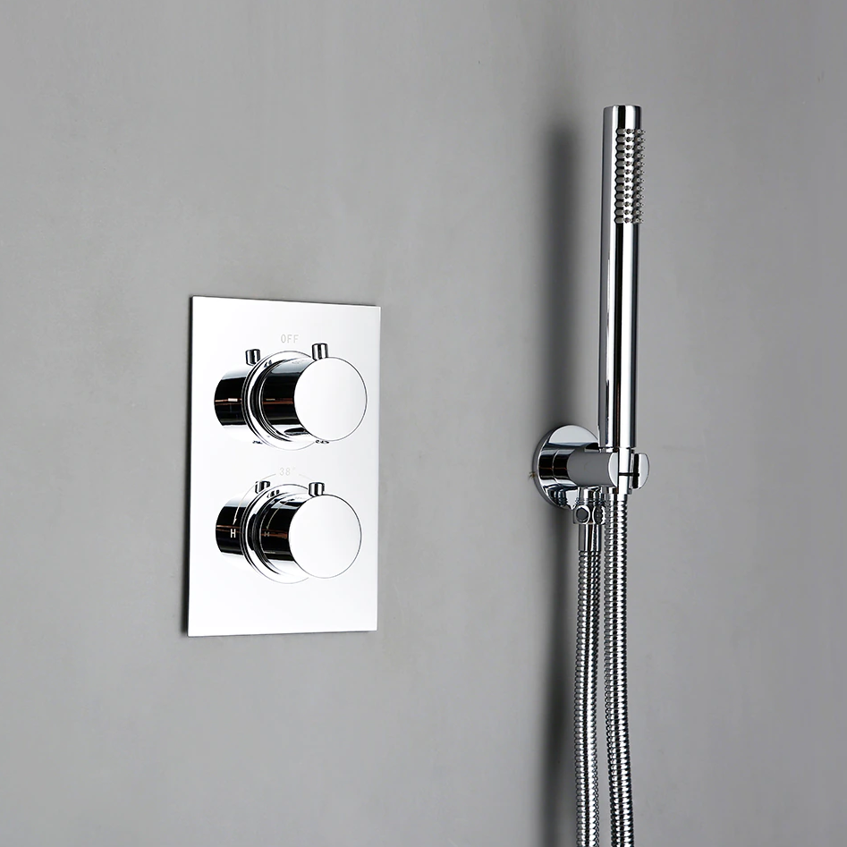 Colonne de douche encastrable chromé