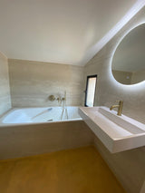 Mitigeur de bain encastré or brossé