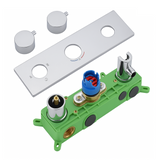 Colonne de douche encastrée chrome