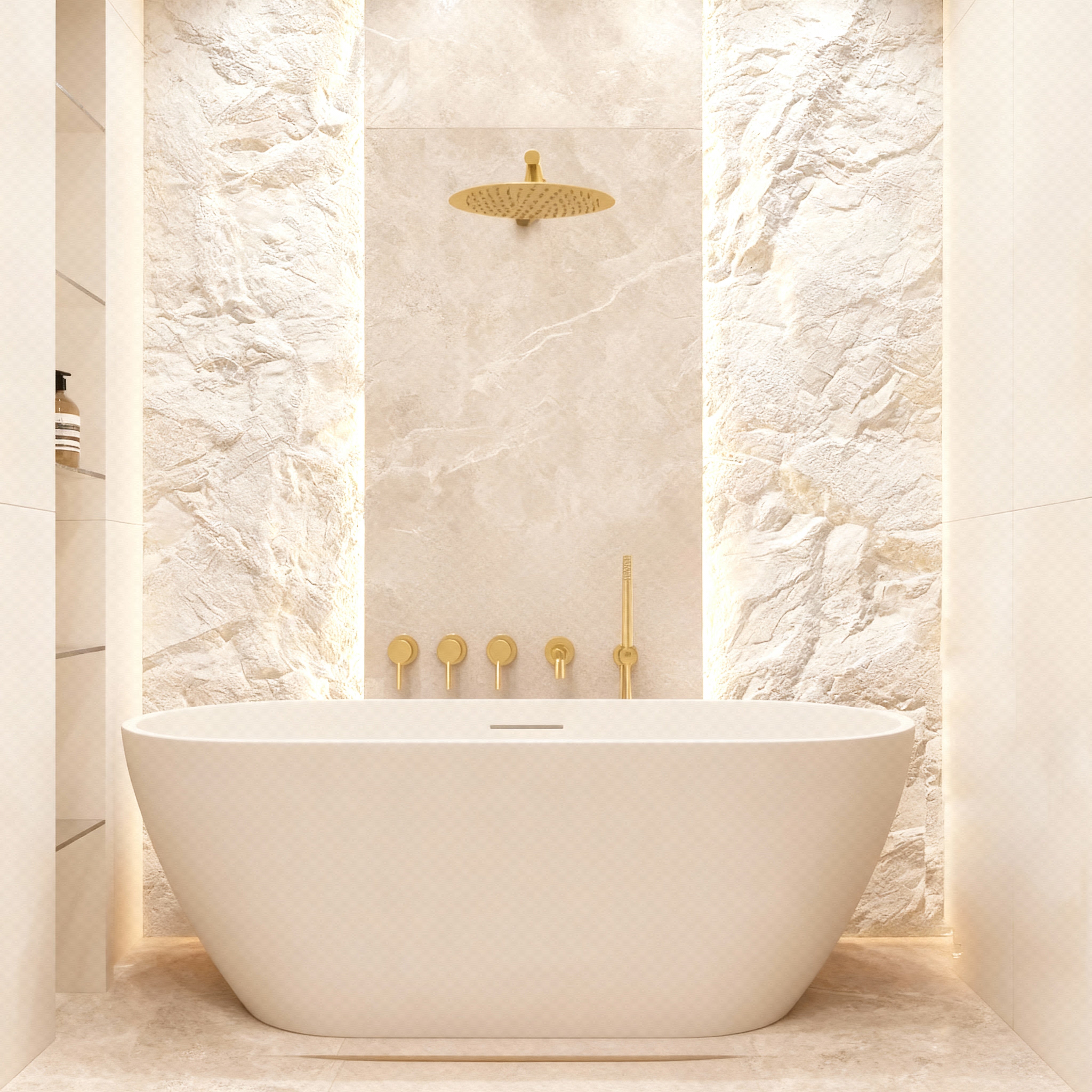 Ensemble de bain or brossé