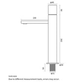 Mitigeur de salle de bain or brossé