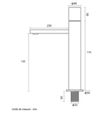 Mitigeur de lavabo or brossé