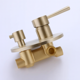 Mitigeur de bain encastré or brossé