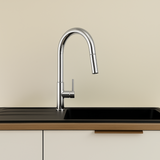 Mitigeur de cuisine avec douchette chrome