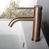 Mitigeur de salle de bain or rose brossé