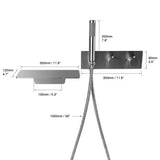 Mitigeur de bain gris brossé