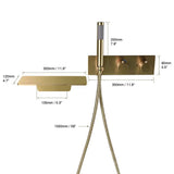 Mitigeur de bain thermostatique or brossé