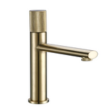 Mitigeur de lavabo or brossé