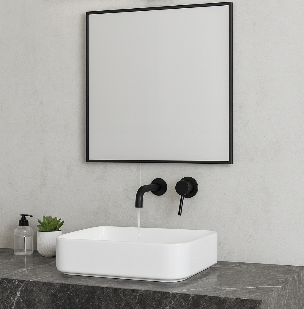 Mitigeur salle de bain encastré noir mate