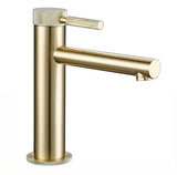 Mitigeur de salle de bain or brossé