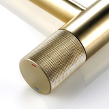 Mitigeur de salle de bain or brossé