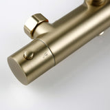 Colonne de Douche Thermostatique Or Brossé