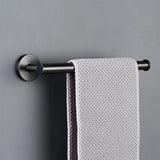 Porte-serviettes gris brossé