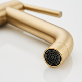 Mitigeur de salle de bain or brossé