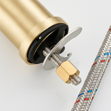 Mitigeur de salle de bain or brossé