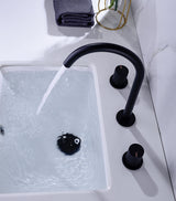 Robinet de salle de bain noir mat