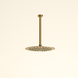 Colonne de douche encastrée or brossé