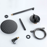 Colonne de douche encastrable gris brossé