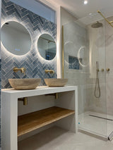 Mitigeur salle de bain encastré or brossé