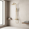 Colonne de Douche Thermostatique Or Brossé