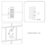 Colonne de douche encastrée or brossé